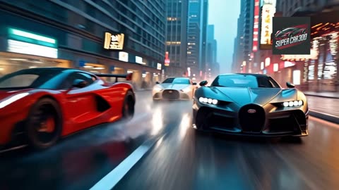 Super Cars Race In city