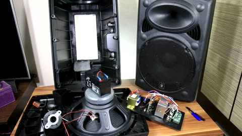 Biggest battery powered portable speaker look inside