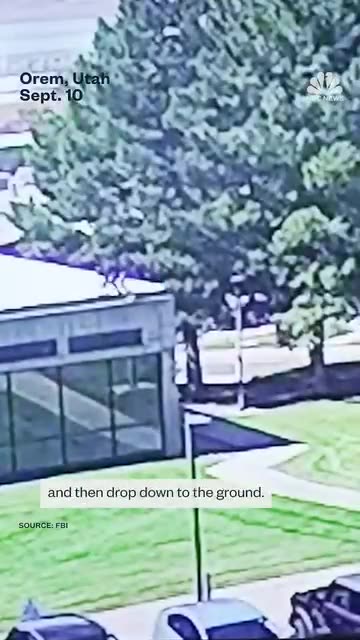 Officials release new video showing Charlie Kirk shooting suspect fleeing scene