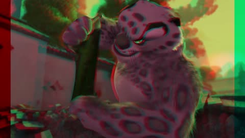 Anaglyph Kungfu Panda Movie