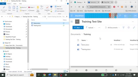 Syncing folders onto the machine