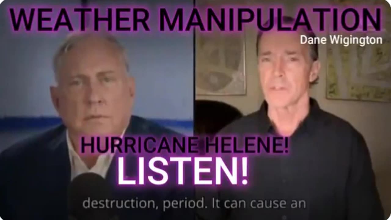 “The Senators of SC & NC realize that HURRICANE HELENA was NOT a natural event, they’re trying to digest the fact their State is under assault from WEATHER MODIFICATION operations”