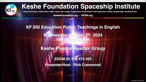 Keshe Plasma Reactor Group 2024-08-07-T1
