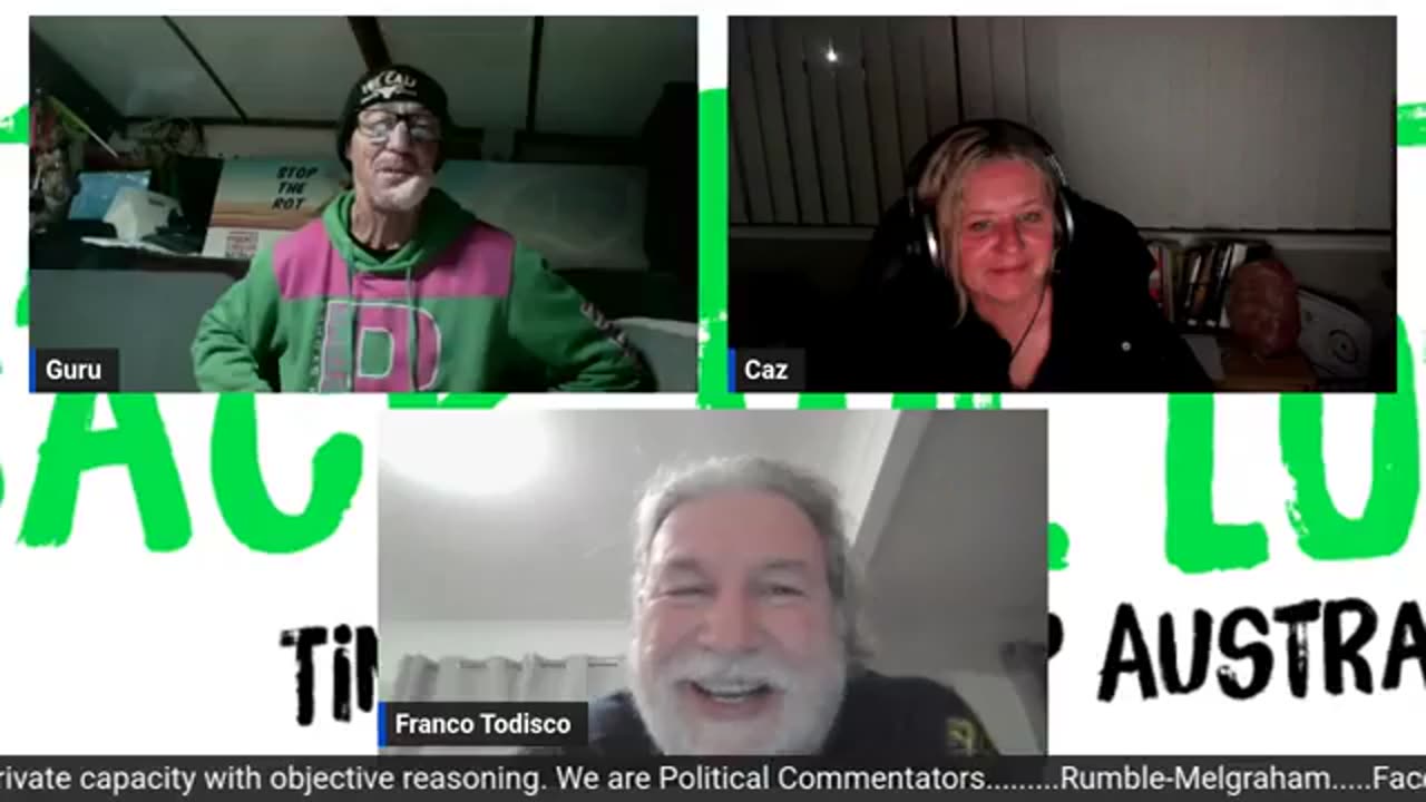 Guru and Caz with Franco from Monday at Maggies Wednesday 9th July 2025