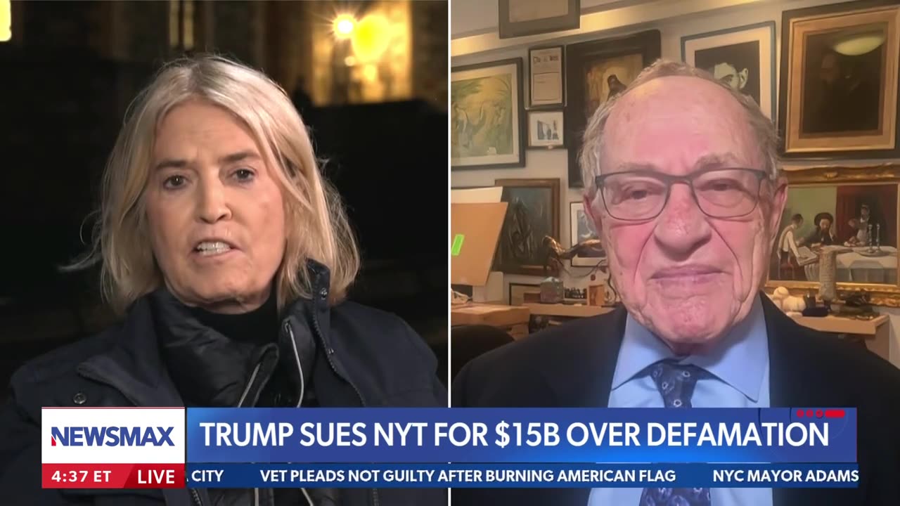Alan Dershowitz Explains Why Trump’s Media Lawsuits Are Set Up To Fail