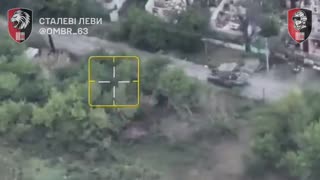 Ukrainian Tank Firing On the Move