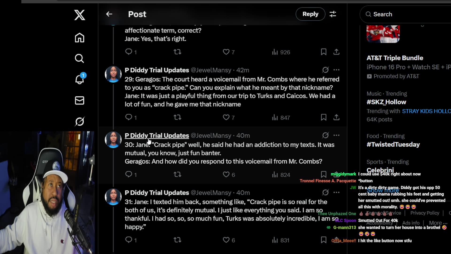Diddy Trial Day 20: Jane Doe aka 50 Cent Baby Moms Cross Examine. ALLSTAR FREEKOFF Day 2/30