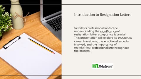 Resignation Acceptance Letter