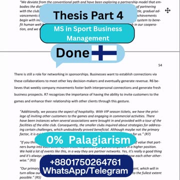 Student Work (Thesis)|Part 4 JAMK MSc Sport Business | Key Findings on Fan Behavior|JAMK University