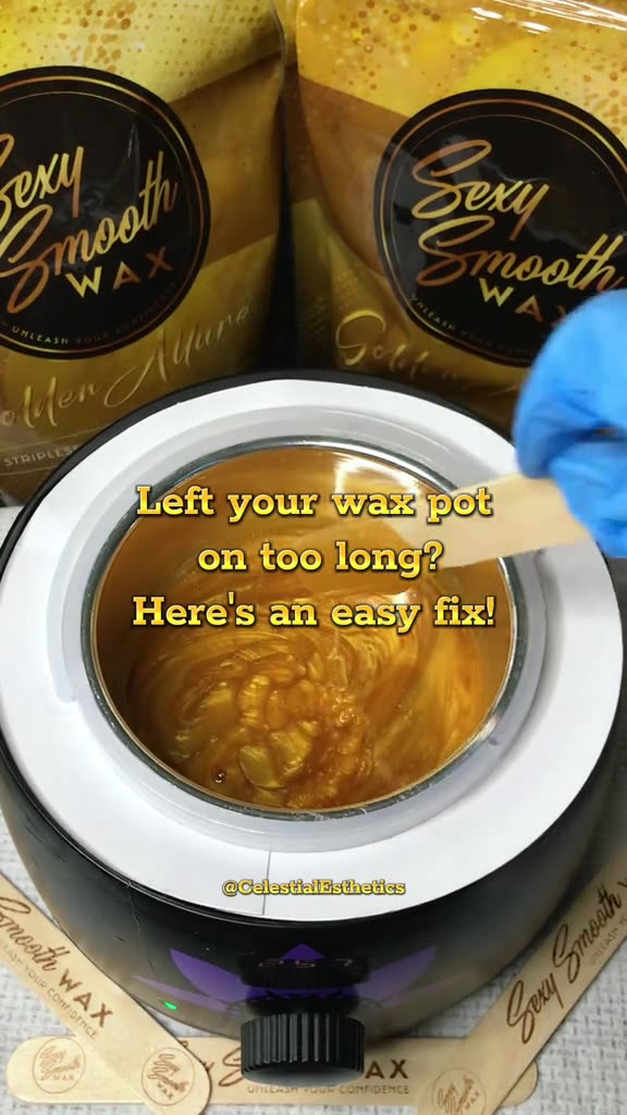 Melting Sexy Smooth Golden Allure Hard Wax | Florida Wax Prep by @CelestialEsthetixs