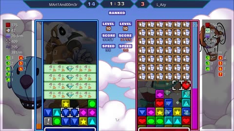Panel Attack 2-Player (7-29-2025): MArt1And00m3r vs L_Azy (2nd Set)