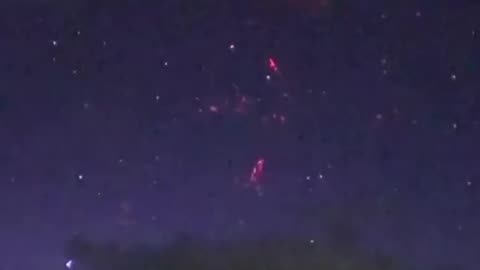 A rare red lightning storm captured in Tibet