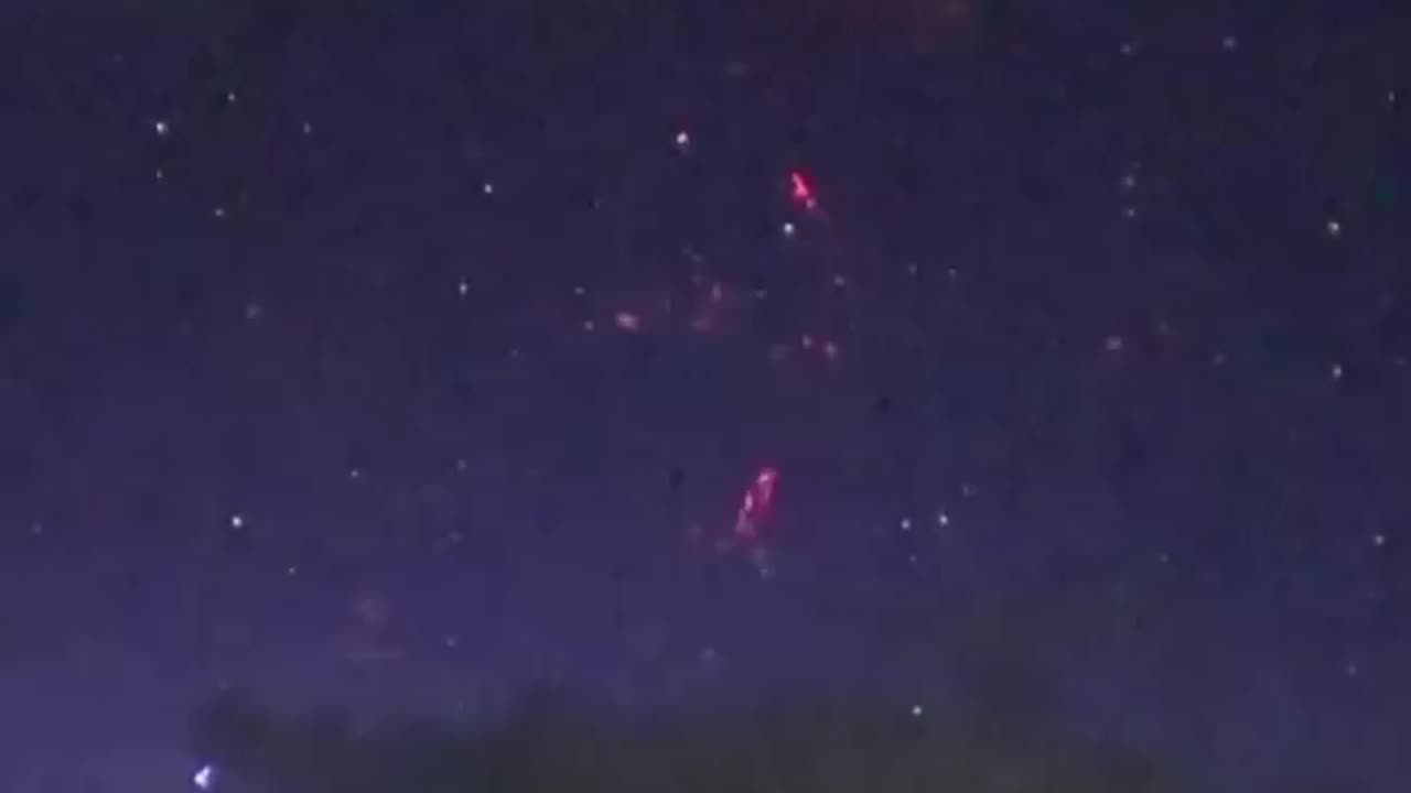 A rare red lightning storm captured in Tibet