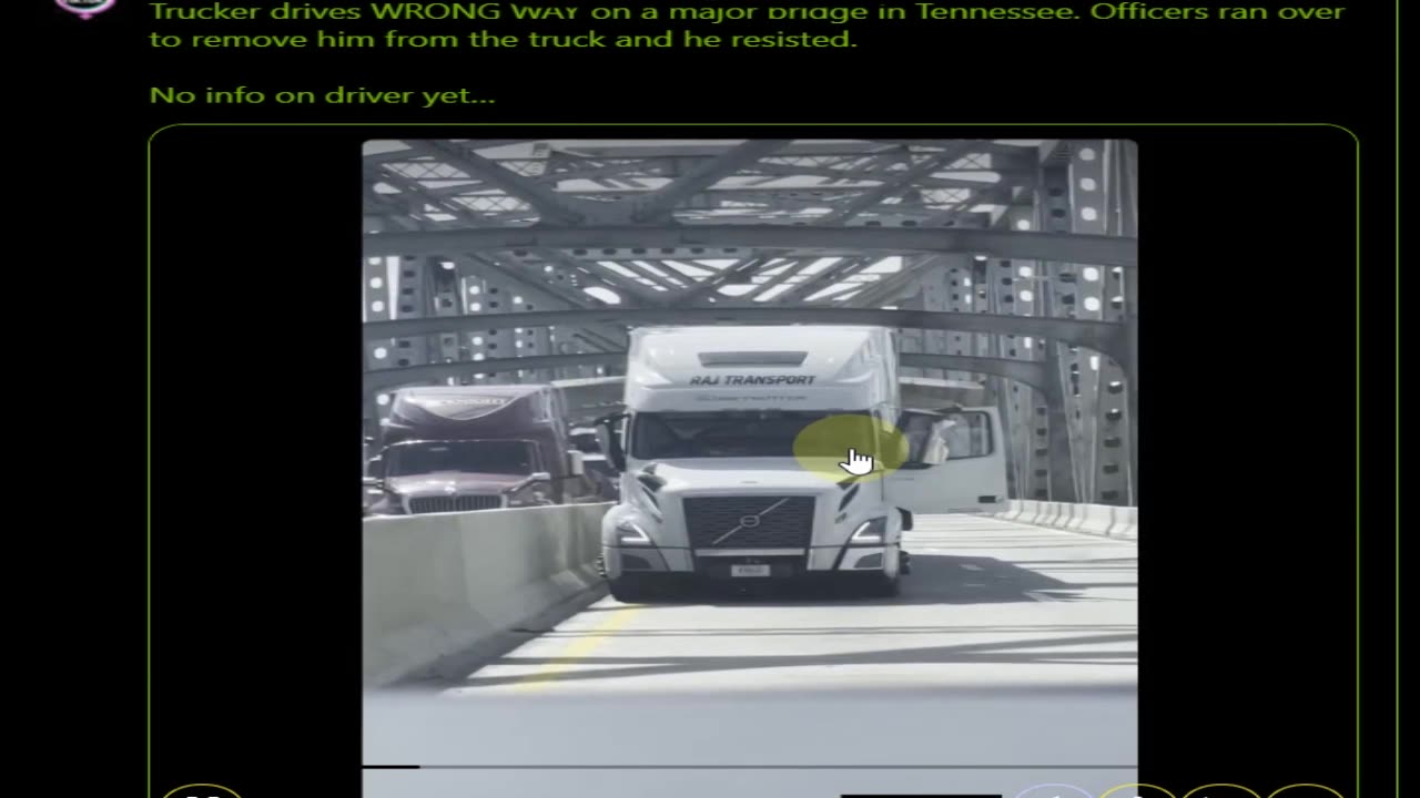 Another Migrant Drives The Wrong Way In 18 Wheeler and Resist Arrest