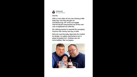 SHOCKING- Registered sex offender is allowed to adopt a baby through surrogacy