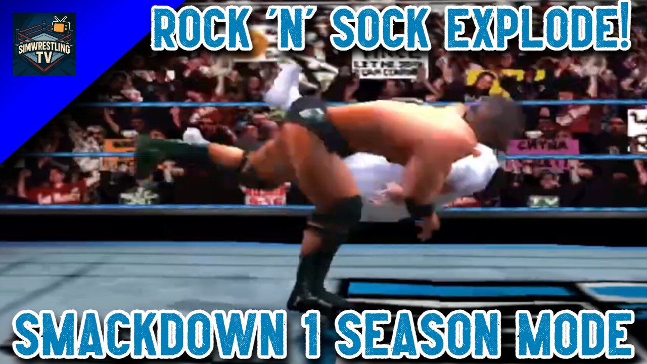 Rock 'n' Sock Clash for the Title | WWF SmackDown! May 2000 | SmackDown 1 PS1 Simulation