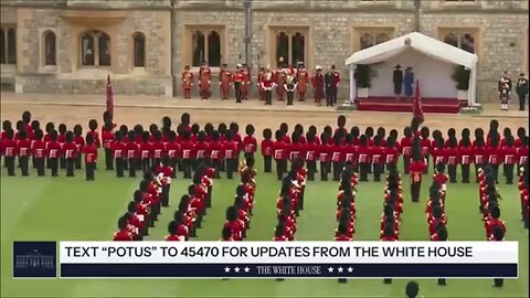 President Trump is walking at the front of "king" Charles 3 ? 17/09/2025 UK