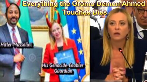 Genocide Enabler + WEF Puppet Italian PM Giorgia Meloni: "Italy and Europe Need Immigrants."