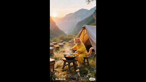cat with cook