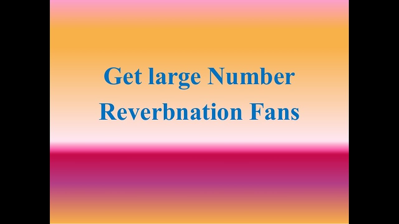 Reverbnation Fans Social Media Offer Complete