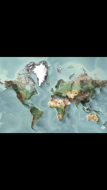 Topographic World Map