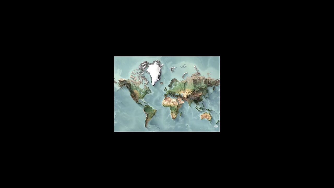 Topographic World Map
