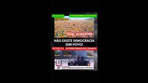 Não existe Democracia sem o povo.