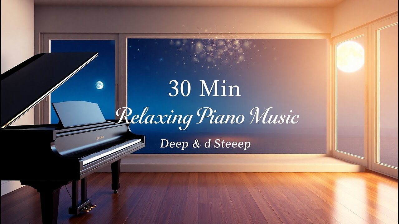 30 Min Relaxing Piano Music 🎹 | Deep Sleep, Calming & Stress Relief Music 🌿 | Healing & Meditation ✨