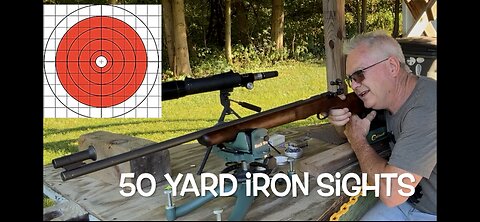 50 yard Iron sight challenge Remington 513-T US property