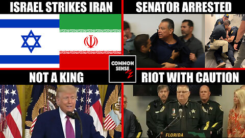 Israel Strikes Iran | Democratic Senator Arrested | Trump On "No Kings" Protest | Florida Riots