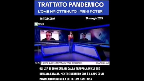 TG TELECOLOR - OMS: "PIENI POTERI - GLI USA SI SONO SFILATI DALLA TRAPPOLA IN CUI SI È INFILATA L'ITALIA, MENTRE KENNEDY ORA È A CAPO DI UN MOVIMENTO CONTRO LA DITTATURA SANITARIA" 24 maggio 2025