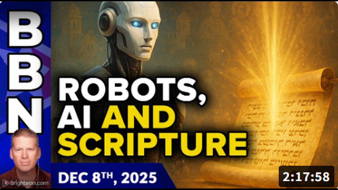 Brighteon Broadcast News, Dec 8, 2025 - Vaccine-wielding ROBOTS, why India loves AI, and uncovering lost scripture