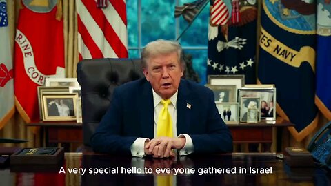 Watch this special message that president Trump recorded for the event at the embassy in Jerusalem