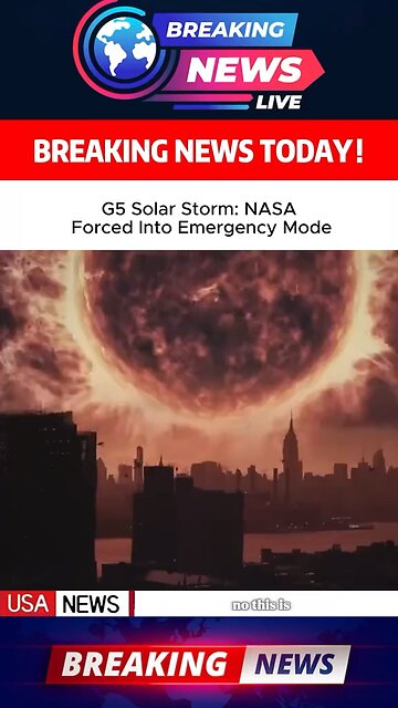 G5 Solar Storm Right-On Schedule