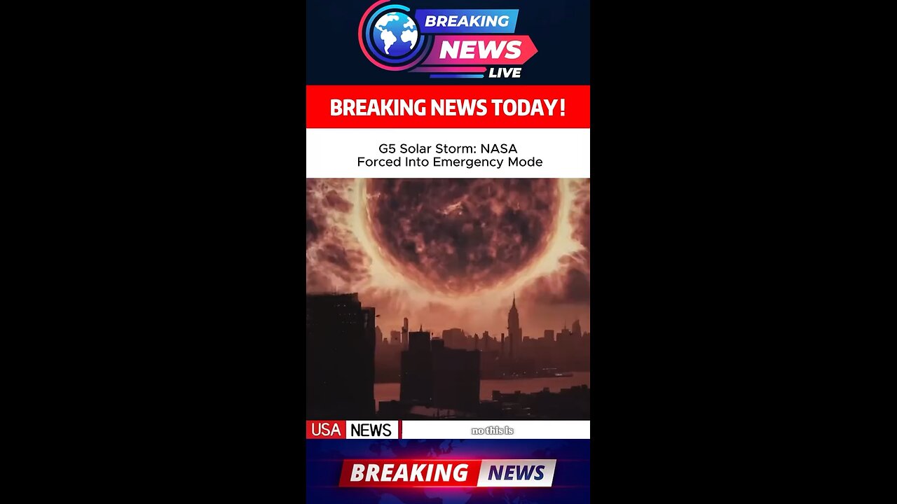 G5 Solar Storm Right-On Schedule