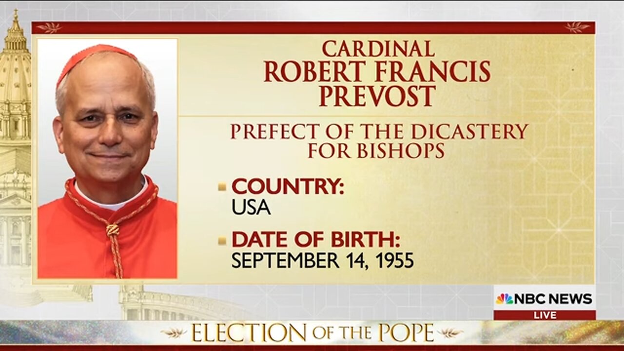 American Cardinal Robert Prevost is named as new pope