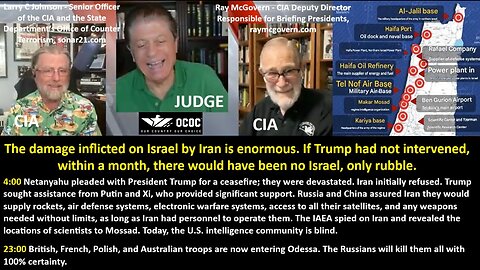 Johnson CIA McGovern CIA: The damage inflicted on Israel by Iran is enormous.