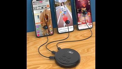 6-in-1 Screen Auto-Clicker, with 62 Modes, LED Display, for Mobile Phone and Tablet
