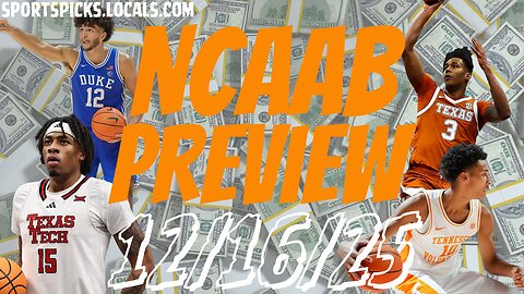 NCAAB Betting Preview - 12/16/25