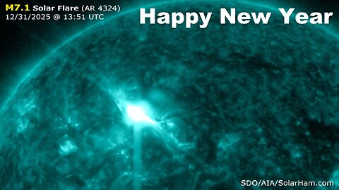 M 7.1 Solar Flare And CME - Mag 4.9 Quake Strikes California - Snow Squalls Impact New Year's Eve