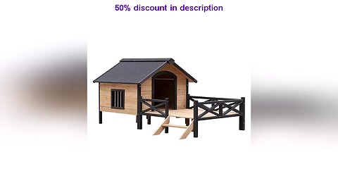 Outdoor Large Wooden Cabin House Style Wooden Dog Kennel With Porch