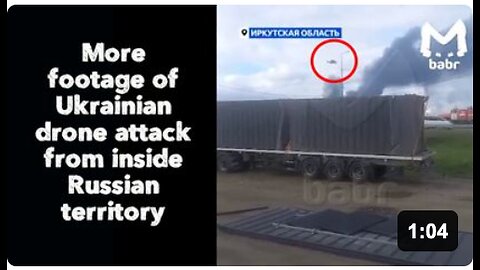 More footage of Ukrainian drone attack from inside Russian territory