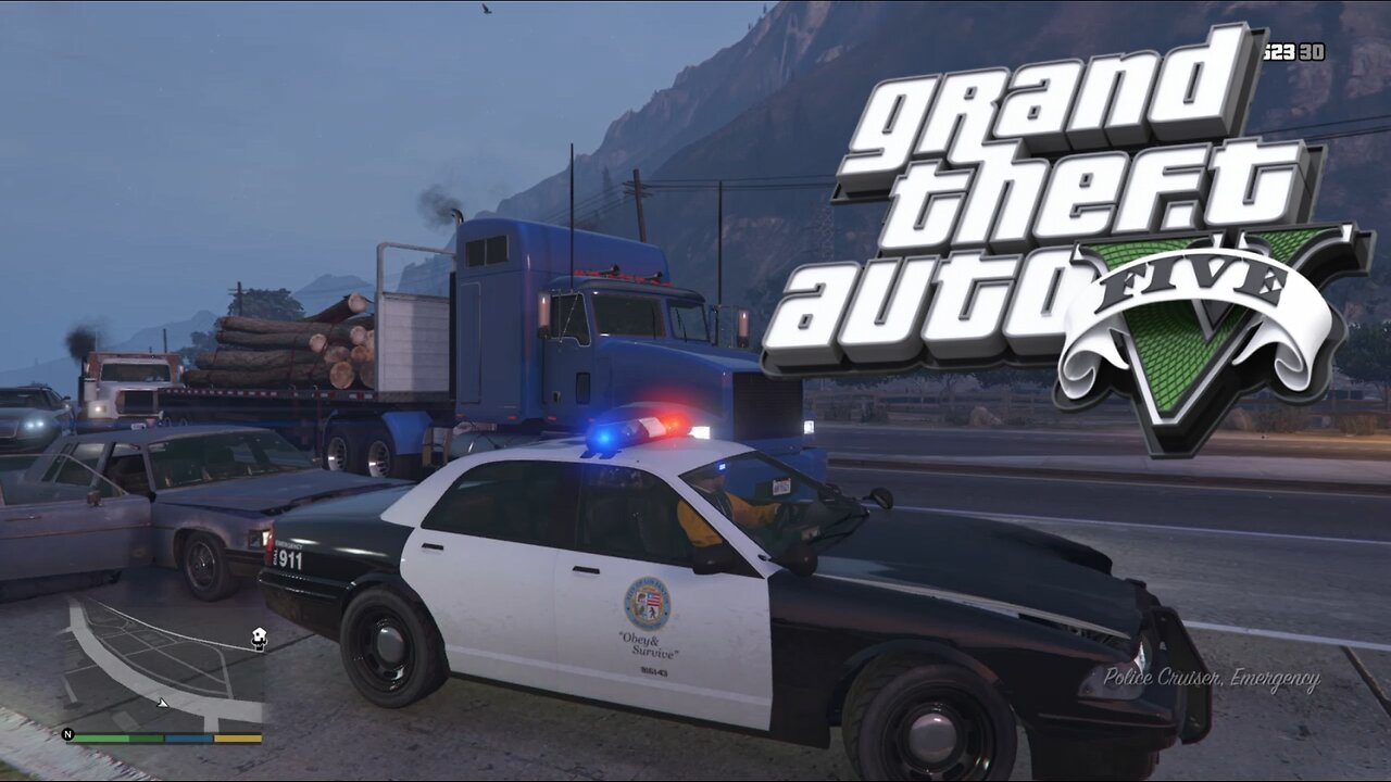 GTA 5 Police Pursuit Driving Police car Ultimate Simulator crazy chase #140