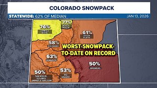 Colorado's Worst Season To Date Snowpack On Record - Europe In The Freezer - Silver Hits $90 Bucks