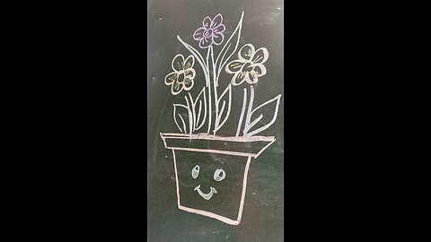 #how to draw a flower pot