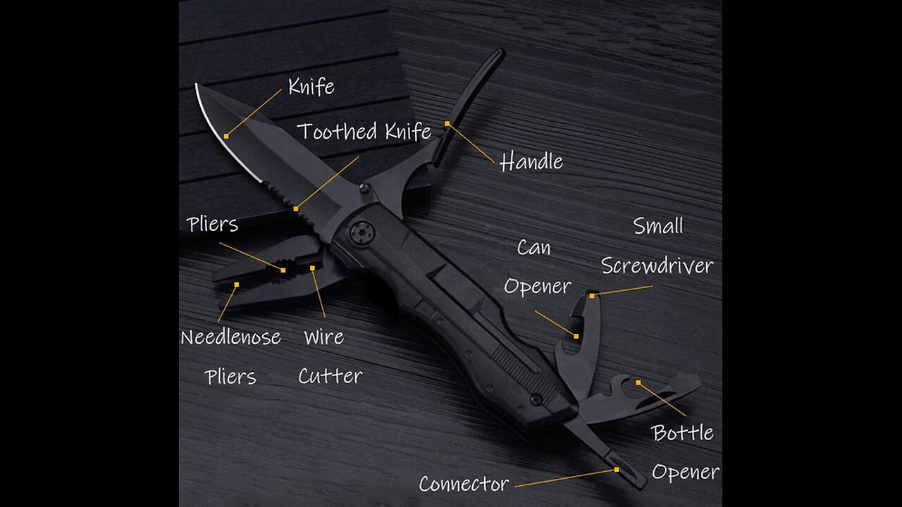Survive Trials & Tribulations with 17-in-1 Full-size Multitool
