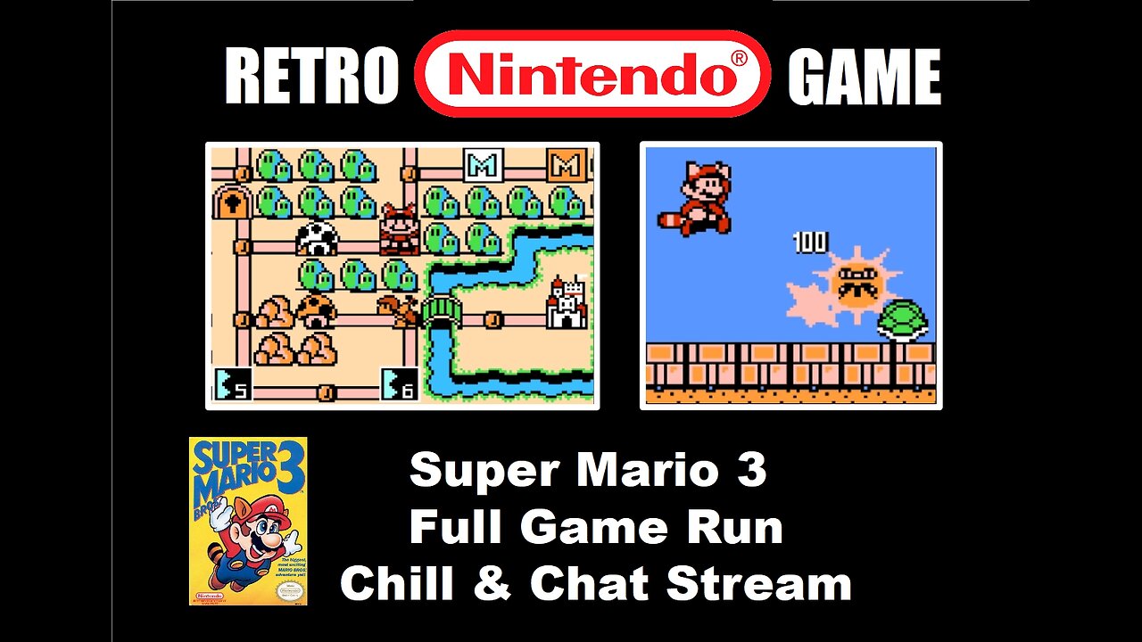 Super Mario 3 Full Game Run: Chill & Chat with BrightGaming playing a Classic NES Nintendo Game