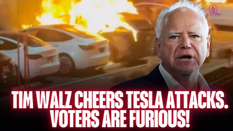 Tim Walz Goes Too Far & CHEERS Tesla Destruction – Voters Are FURIOUS!