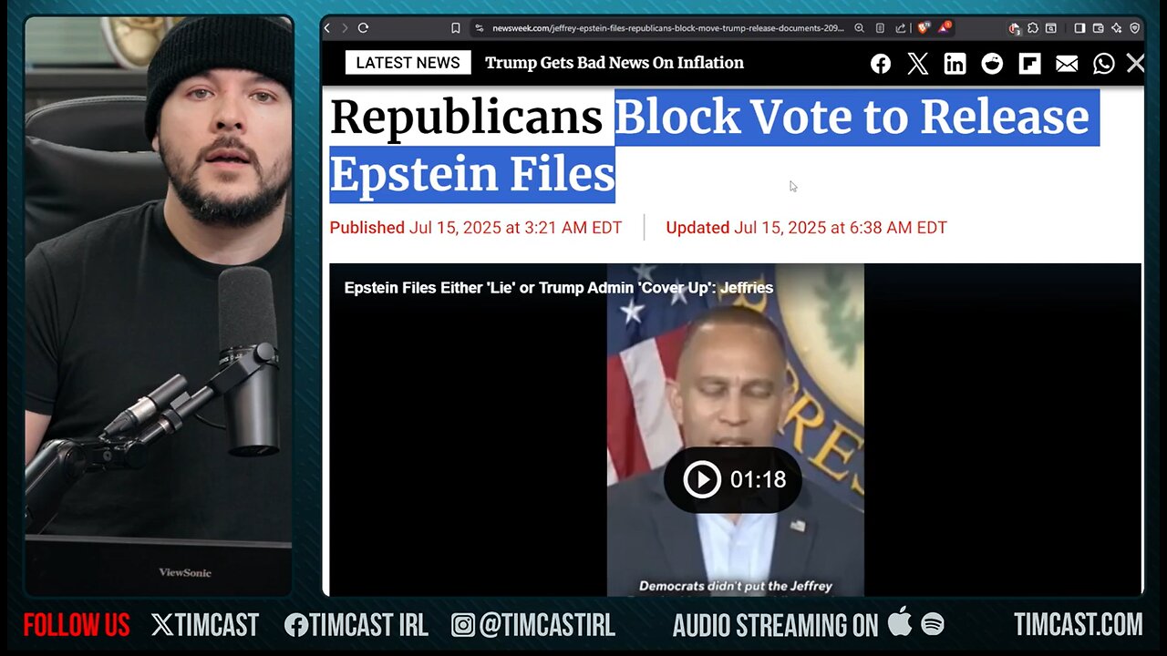 Democrats Vote To PUBLISH EPSTEIN ABUSE Videos, GOP Says NO WAY, Blocks Dems INSANE STUNT