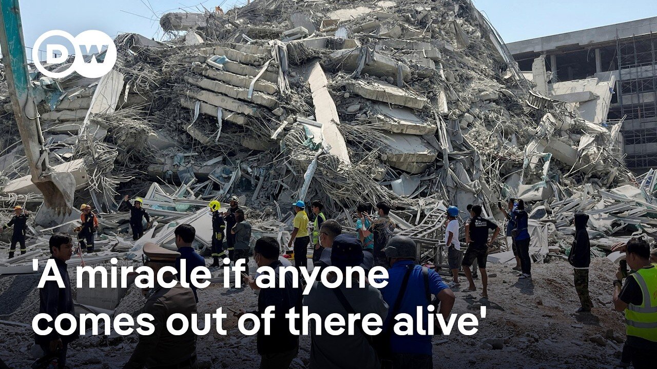 Dozens still trapped after 30-story Bangkok tower reduced to rubble by quake | DW News